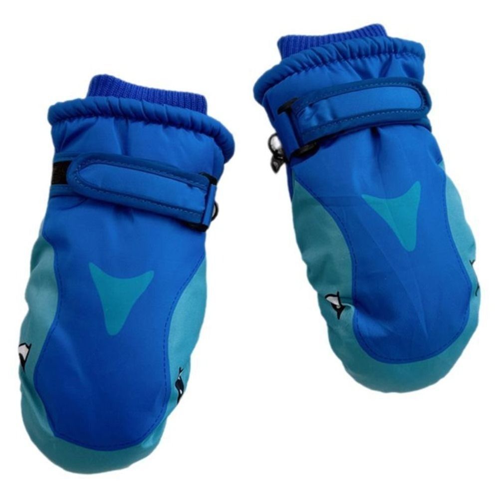 만화 어린이 스키 장갑 너클이 있는 상어 패턴 어린이  - Outdoor Sport For Kids 리뷰 및 가격